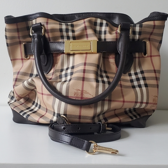 BURBERRY SHOULDER GOLDERTON TOTE HANDBAG - Picture 1 of 13